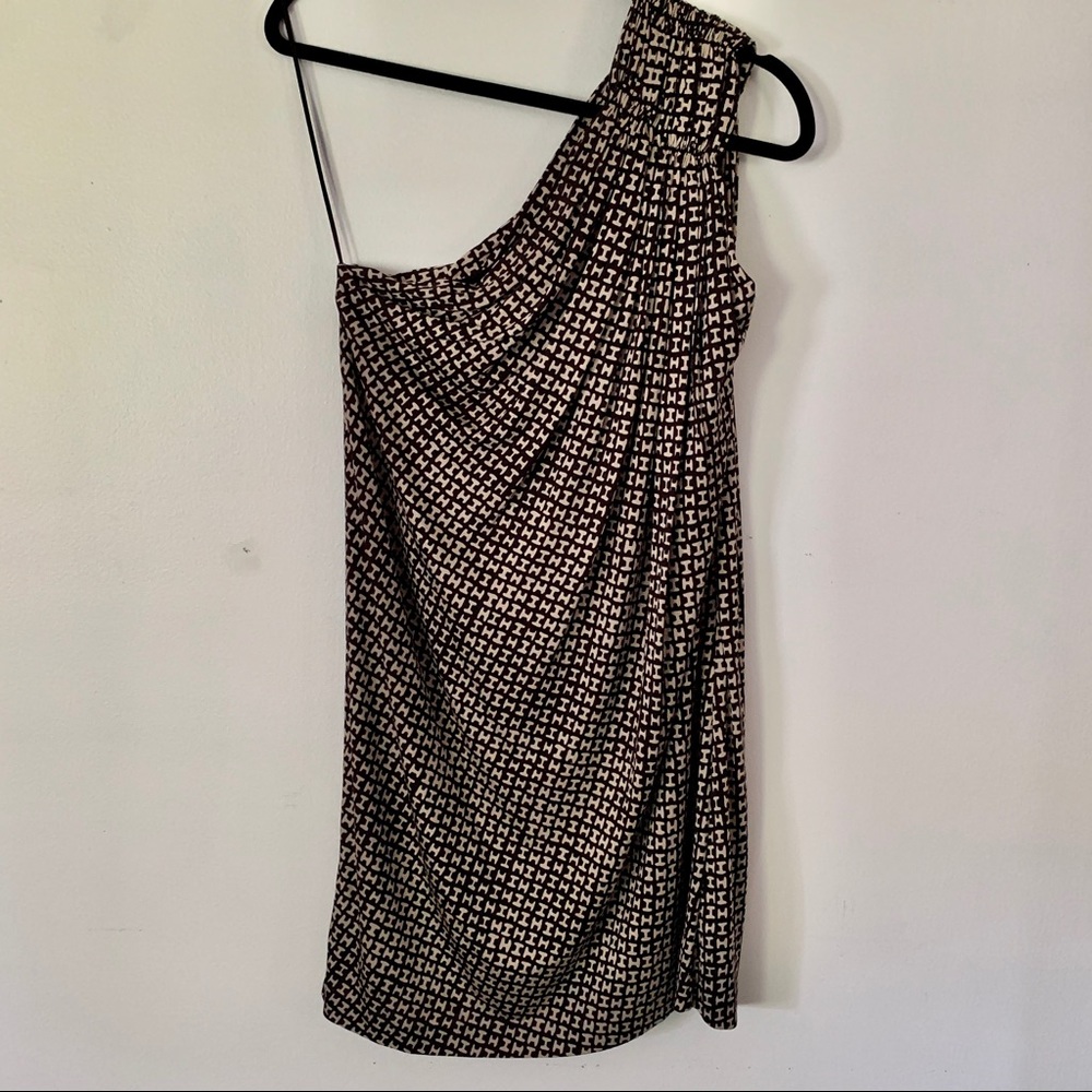 Halston Heritage one shoulder dress